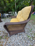 Lloyd Loom Wicker Loveseat w/Cushions