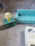 Vintage Strombecker True Scale Play Furniture Living Room Set Model No. 71-200 (C)