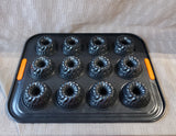 Le Creuset Non-Stick 12 Cup Mini Fluted Cake Pan