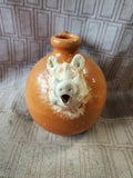 Glazed Pottery Boar Head Spout Pitcher