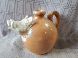 Glazed Pottery Boar Head Spout Pitcher