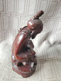 Hand Carved Asian Inspired Man Figurine (B)