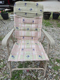 Folding Lawn Chair w/Fabric Seat (three available, priced separately)