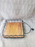 Metal and Wood Napkin Holder