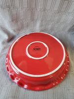 Pier 1 Red Stoneware Pie Dish
