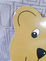 Vintage Wooden Teddy Bear Pull Toy