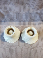 Pair of Lenox Embossed Candlestick Holder
