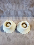 Pair of Lenox Embossed Candlestick Holder