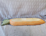 Wooden Painted Carrot Decorative Tray