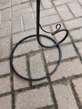 Black Wraught Iron Hanging Planter Stand