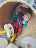 Vintage TinkerToy Construction Set