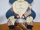 Wooden Americana Uncle Sam Plaque