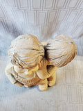 Signed Lee Bortin Boy Whispering in Friend's Ear Sculpture