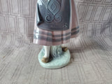Lladro "Nature's Bounty Girl with Flower Basket" No. 1417 Figurine