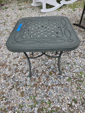 Green Aluminum Patio Side Table