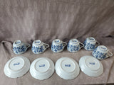 10 Piece Blue Danube Teacup and Saucer Set