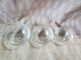 9 Piece Duralex Clear Glass Nesting Mixing Bowl Set