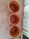 Trio of Terracotta Planter Pots (B)