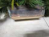 Faux Greenery Holiday Arrangement w/Candle Holder