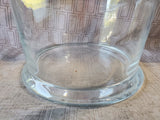 Heavy Clear Glass Ice Bucket