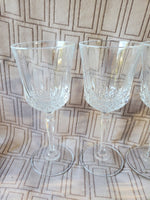 Set of 5 Stemmed Crystal Goblets