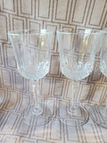 Set of 5 Stemmed Crystal Goblets