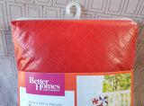 Better Homes and Gardens Red Oblong Tablecloth UNOPENED