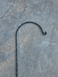 48" Wrought Iron Deck Rail Shepherds Hook Plant Hanger
