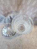 Heavy Clear Glass Biscuit Jar