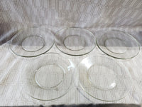 10 Piece Clear Glass Plate Set