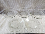 10 Piece Clear Glass Plate Set