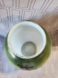 Hand Painted Milk Glass Vase