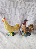 Pair of Hen and Rooster Figurines (B)