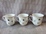 Lot of 3 Villeroy & Boch "Petite Fleur" Coffee Mugs