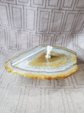 Agate Slice Oil Lamp