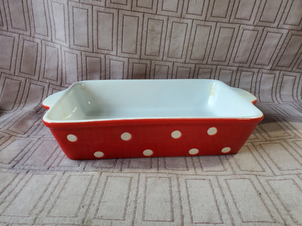 Polka Dot Signature Small Baking Dish
