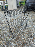 Vintage 3-Tier Wire Shelf Unit w/Scroll Accents