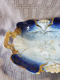 Blue and Gold Toned Decorative Tray