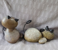 Pair of Resin Cat Figurines