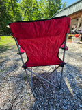 Red Folding Lounge Chair w/Carry Bag