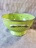 Green Enameled Colander