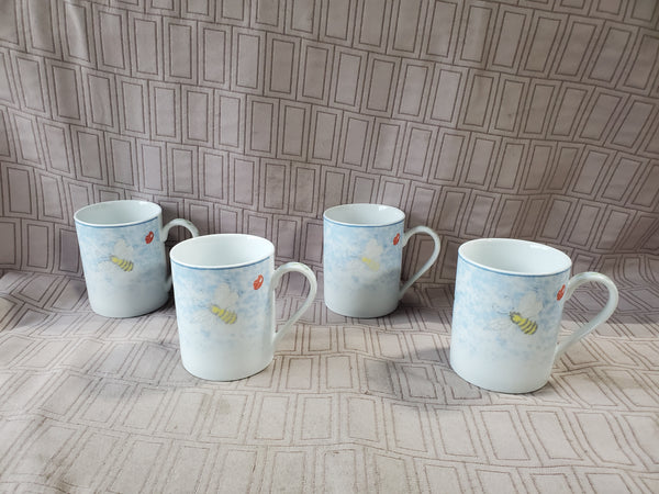 Set of 4 American Atelier at Home "Floral Garden" 5088 Mugs