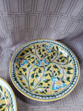 Set of 3 Pottery Barn Yellow "Ava" Salad Plates