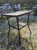 2-Tier All-Weather Wicker Side Table