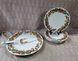 Set of 6 Home Accents "Holiday Ribbon" Dessert Serving Set