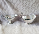 (B) Pair of Silverplate Gravy Boats