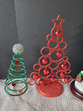 (A) Lot of 5 Tabletop Christmas Trees