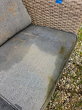 4-Piece All Weather Wicker Patio Set w/Cushions **Read Description