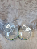 Pair of Clear Glass Margaritaville Margarita Glasses