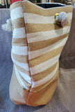 Mudpie Beige Sealife Beach Tote